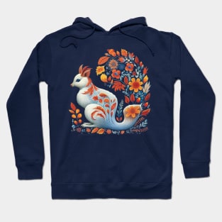 A Cute Squirrel Scandinavian Art Style Hoodie